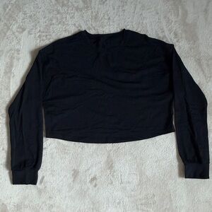 Lululemon Black Long Sleeve Crop Top